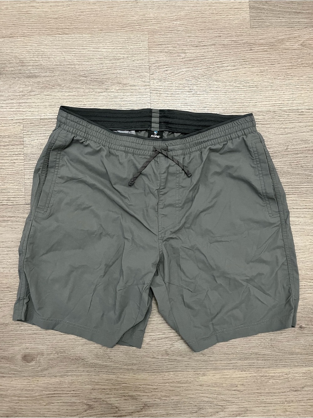 KUHL Kruiser Men's Hiking Gray Drawstring Shorts Size Large